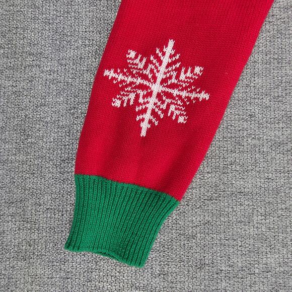 TO BE JOLLY WOMENS REVERSIBLE SEQUIN NAUGHTY NICE HOLIDAY SWEATER SIZE MEDIUM - Picture 14 of 14